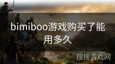 bimiboo游戏购买了能用多久