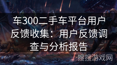 车300二手车平台用户反馈收集：用户反馈调查与分析报告