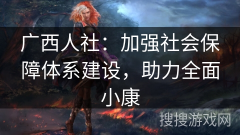 广西人社：加强社会保障体系建设，助力全面小康