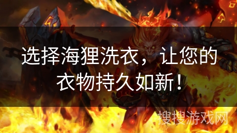 选择海狸洗衣，让您的衣物持久如新！