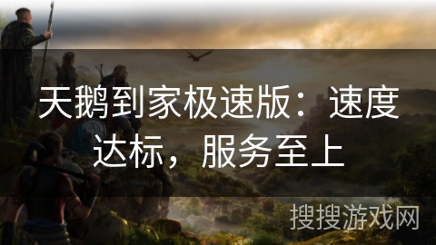 天鹅到家极速版：速度达标，服务至上