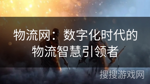 物流网：数字化时代的物流智慧引领者
