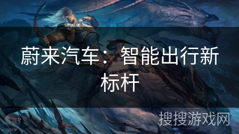 蔚来汽车:智能出行新标杆 蔚来汽车:智能出行新标杆
