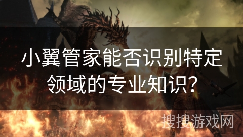 小翼管家能否识别特定领域的专业知识？