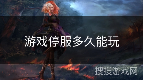 游戏停服多久能玩