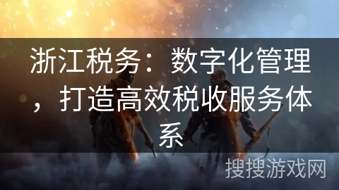 浙江税务:数字化管理,打造高效税收服务体系 浙江税务:数字化管理,打造高效税收服务体系