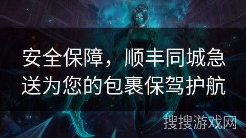 安全保障，顺丰同城急送为您的包裹保驾护航