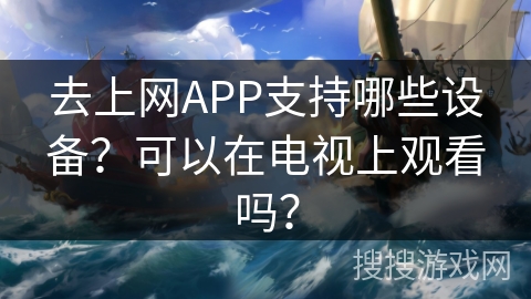 去上网APP支持哪些设备？可以在电视上观看吗？