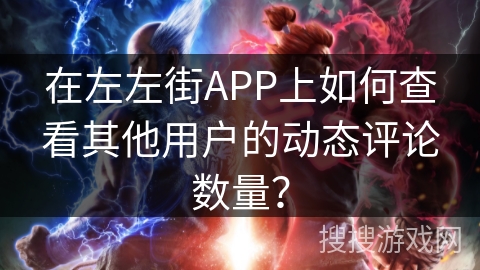 在左左街APP上如何查看其他用户的动态评论数量? 在左左街APP上如何查看其他用户的动态评论数量?