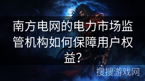 南方电网的电力市场监管机构如何保障用户权益？
