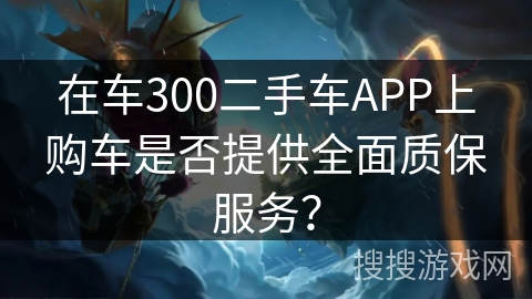 在车300二手车APP上购车是否提供全面质保服务？