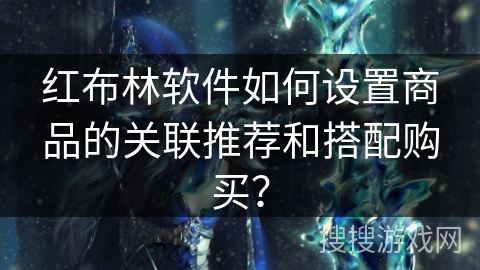 红布林软件如何设置商品的关联推荐和搭配购买？
