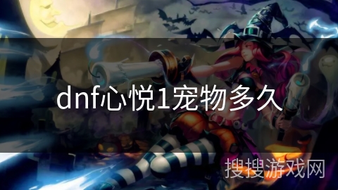 dnf心悦1宠物多久 dnf心悦1宠物多久