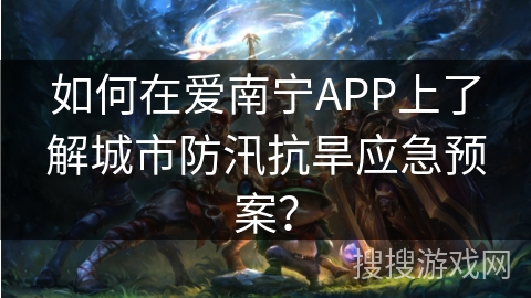 如何在爱南宁APP上了解城市防汛抗旱应急预案？