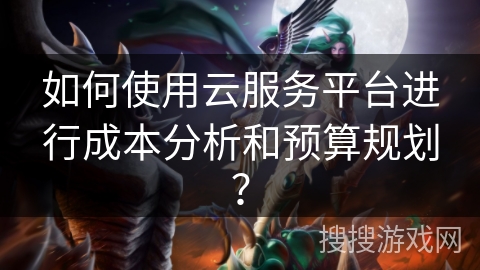 如何使用云服务平台进行成本分析和预算规划？
