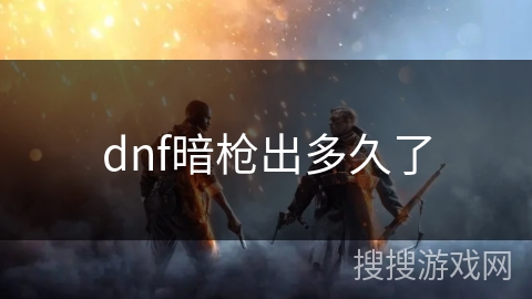 dnf暗枪出多久了 dnf暗枪出多久了