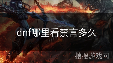 dnf哪里看禁言多久