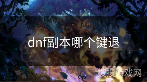 dnf副本哪个键退