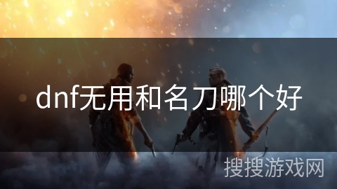 dnf无用和名刀哪个好