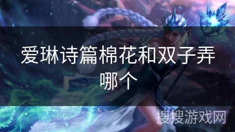 爱琳诗篇棉花和双子弄哪个 爱琳诗篇棉花和双子弄哪个