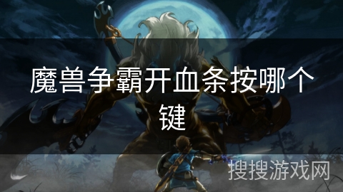 魔兽争霸开血条按哪个键