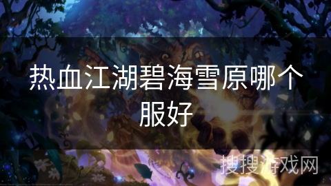 热血江湖碧海雪原哪个服好