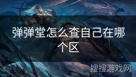 弹弹堂怎么查自己在哪个区