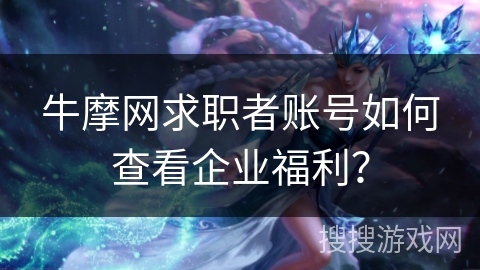 牛摩网求职者账号如何查看企业福利？