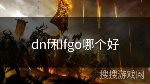 dnf和fgo哪个好
