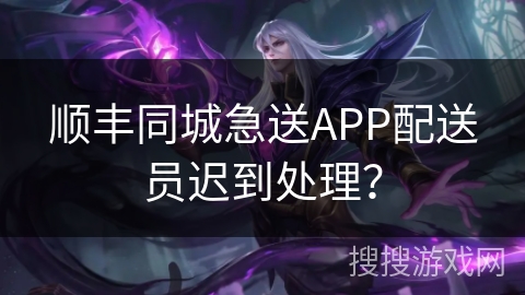 顺丰同城急送APP配送员迟到处理？