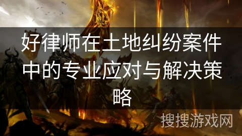 好律师在土地纠纷案件中的专业应对与解决策略 好律师在土地纠纷案件中的专业应对与解决策略