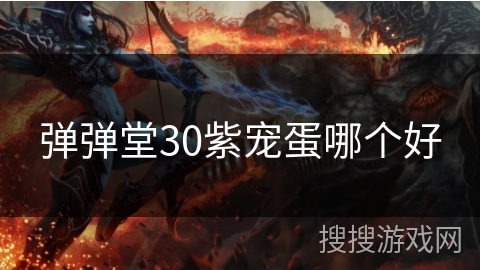 弹弹堂30紫宠蛋哪个好