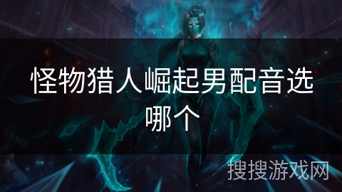 怪物猎人崛起男配音选哪个