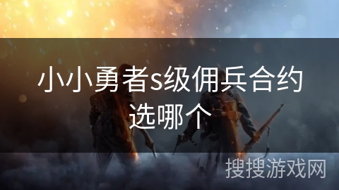 小小勇者s级佣兵合约选哪个