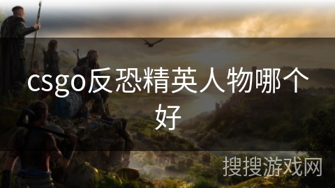 csgo反恐精英人物哪个好