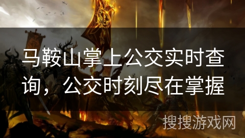 马鞍山掌上公交实时查询，公交时刻尽在掌握