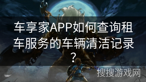 车享家APP如何查询租车服务的车辆清洁记录？