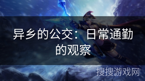 异乡的公交：日常通勤的观察