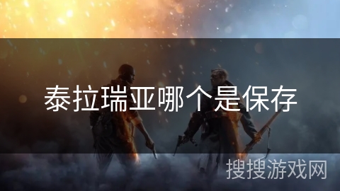 泰拉瑞亚哪个是保存 泰拉瑞亚哪个是保存