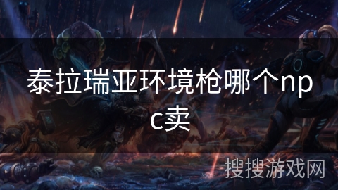 泰拉瑞亚环境枪哪个npc卖 泰拉瑞亚环境枪哪个npc卖