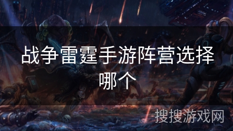 战争雷霆手游阵营选择哪个