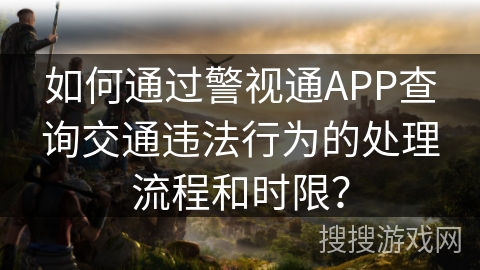 如何通过警视通APP查询交通违法行为的处理流程和时限？