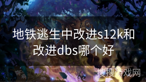 地铁逃生中改进s12k和改进dbs哪个好 地铁逃生中改进s12k和改进dbs哪个好