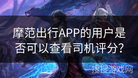 摩范出行APP的用户是否可以查看司机评分？