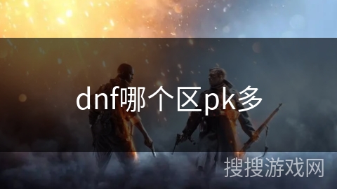 dnf哪个区pk多 dnf哪个区pk多