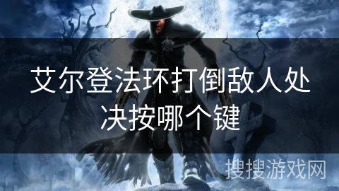 艾尔登法环打倒敌人处决按哪个键