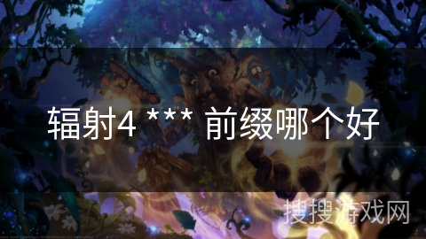 辐射4 *** 前缀哪个好 辐射4 *** 前缀哪个好