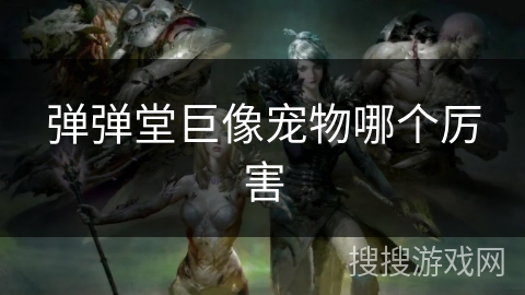 弹弹堂巨像宠物哪个厉害