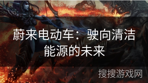 蔚来电动车：驶向清洁能源的未来