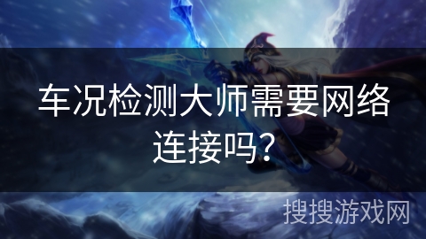 车况检测大师需要网络连接吗？